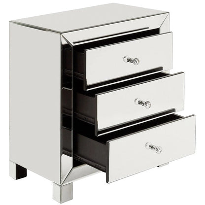 Esmond Mirrored 3-drawer Accent Table by iNSPIRE Q Bold