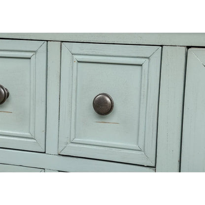 Retro Style Buffet Sideboard Wood Console Table with Bottom Shelf, Easy Assemble, for Living Room, Kitchen, Entryway