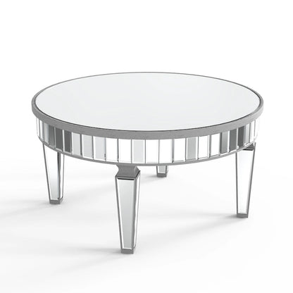 Round Coffee Table Mirror Accent Table