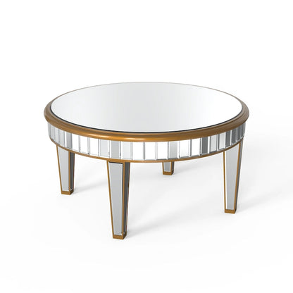 Round Coffee Table Mirror Accent Table