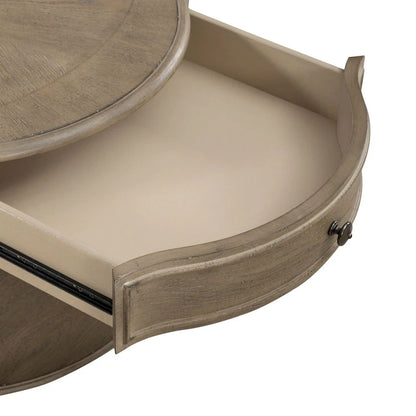 Magnolia Manor Weathered Bisque Round Cocktail Table