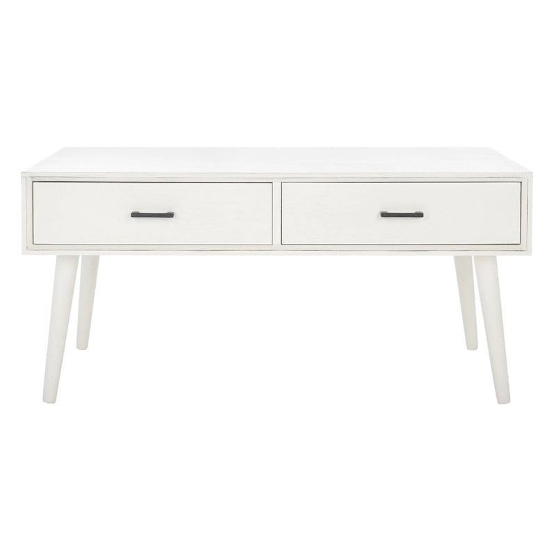 SAFAVIEH Sister Mid-Century 2-Drawer Coffee Table - 37.8 W x 19 L x 17.8 H - 38Wx19Dx18H