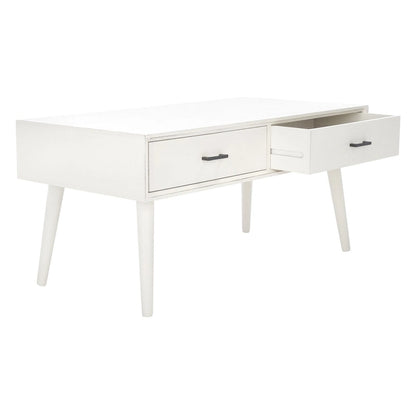 SAFAVIEH Sister Mid-Century 2-Drawer Coffee Table - 37.8 W x 19 L x 17.8 H - 38Wx19Dx18H