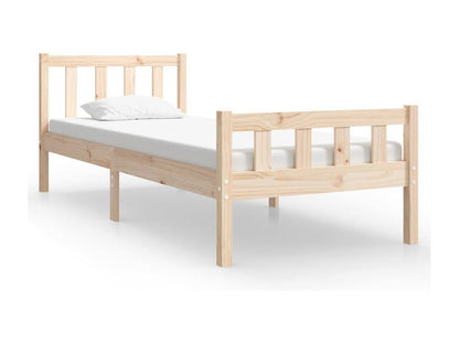Solid wood bed frame 75x190 cm Small single