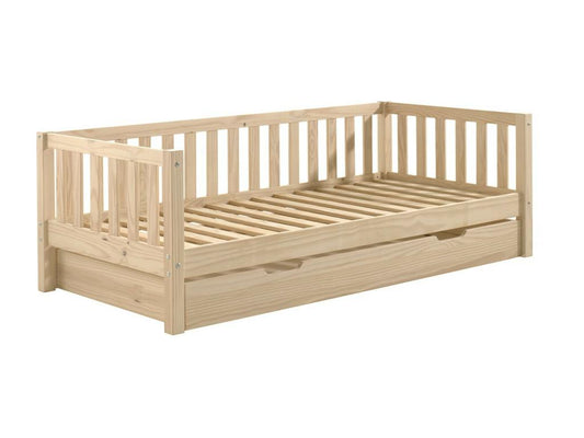Doucezen - 90x200cm Trundle Bed in Natural Pine