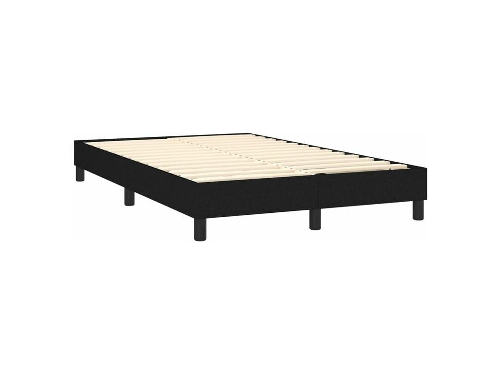 Doucezen bed base with LED mattress, black, 120x200 cm, fabric