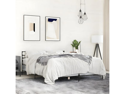 Bed frame without mattress Doucezen gray 140x190 cm