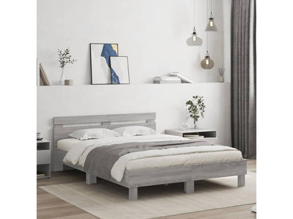 Bed frame with Doucezen grey headboard 150x200