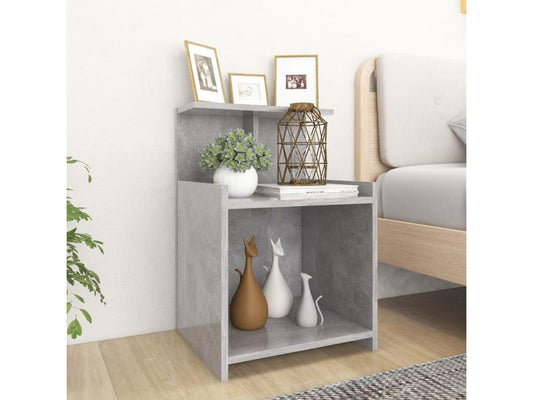 Bedside tables, 2 pcs, Concrete Grey, 40x35x60