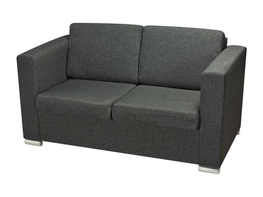 2-seater sofa, dark grey fabric