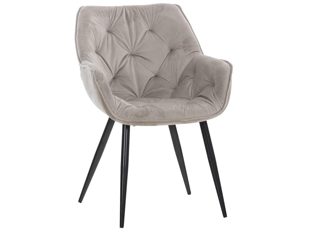 Grey dressing table chair 58x67x82 cm FAL10526