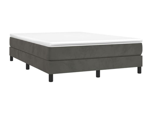 Doucezen bed base, dark grey, 140x190 cm, velvet