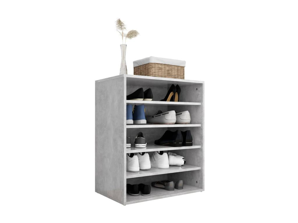 Shoe cabinet, concrete grey, 60x35x70