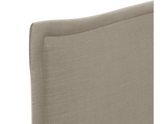 Doucezen Smooth Natural Linen Headboard with Padding 145x50cm Beds 135/140 - Earth