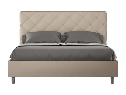 Homzora 160x200 Upholstered Storage Bed in Faux Leather