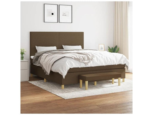Doucezen bed base with dark brown mattress 160x200
