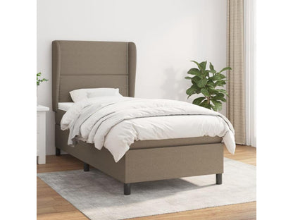 Upholstered bed base with Doucezen 90x200 cm mattress, fabric