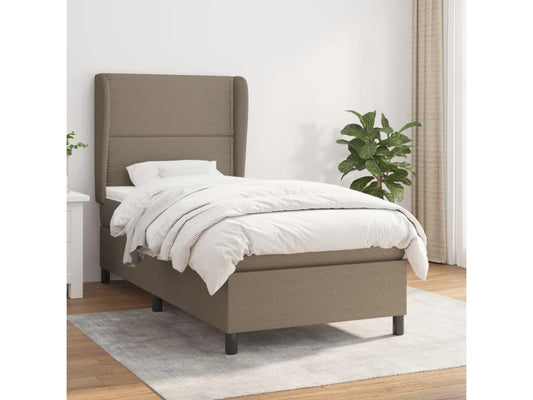 Upholstered bed base with Doucezen 90x200 cm mattress, fabric