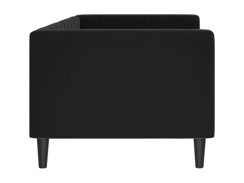 Black daybed 80x200 cm velvet