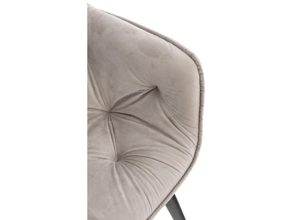 Grey dressing table chair 58x67x82 cm FAL10526