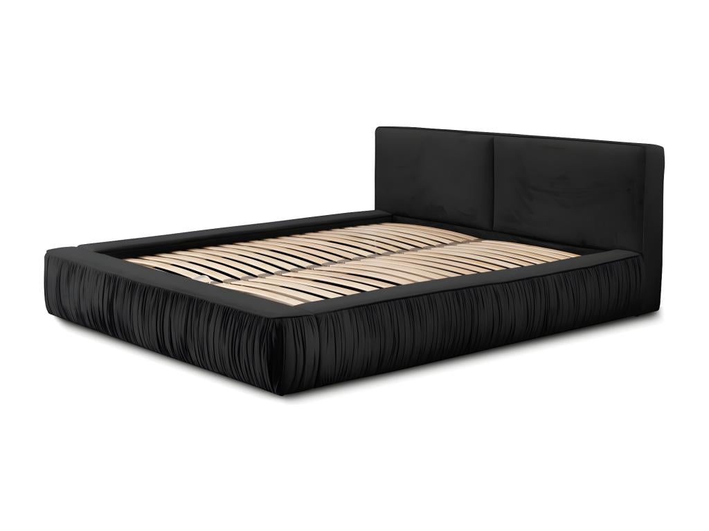 160x200cm black storage bed - Homzora Collection