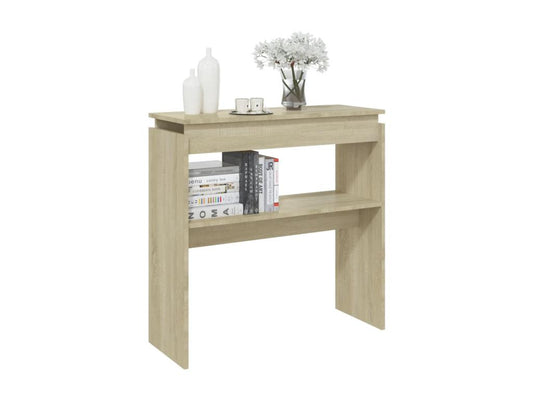 Doucezen oak console table, 80x30x80 cm, engineered wood
