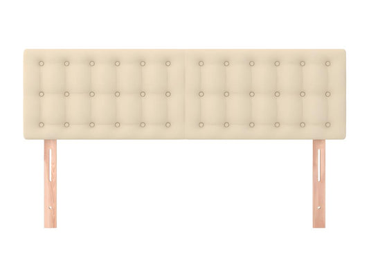 2-piece headboard set, cream color, 72x5x78/88 cm, fabric