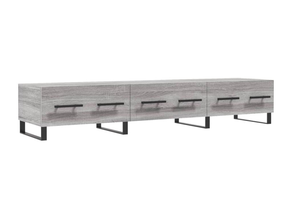 Homzora TV stand, grey, 150x36x30 cm, engineered wood