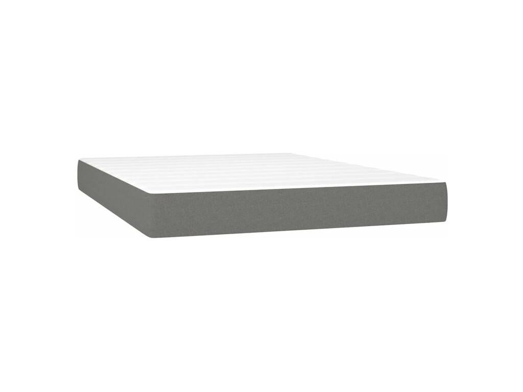 Doucezen bed base with dark grey mattress 140x200 fabric