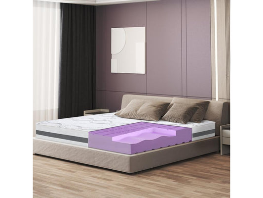 Doucezen-Size Double Mattress 180x220 with Memory Foam - Premium Quality - Height 25 cm - Made in Italy