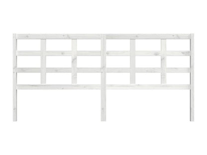 White headboard 205.5x4x100 cm Solid pine wood