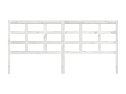 White headboard 205.5x4x100 cm Solid pine wood