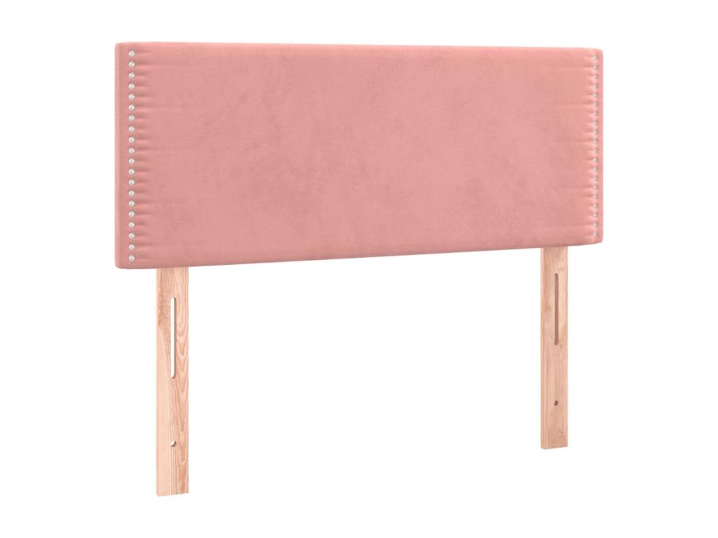 Pink LED Headboard 100x5x78-88 Velvet