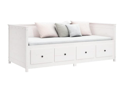 White daybed 80x200 cm Solid pine wood