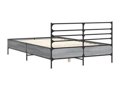 Bed frame without mattress Homzora gray 140x200 cm