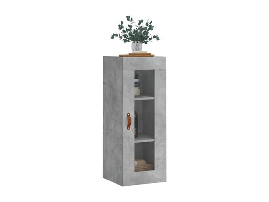 Concrete grey wall cabinet 34.5x34x90 cm