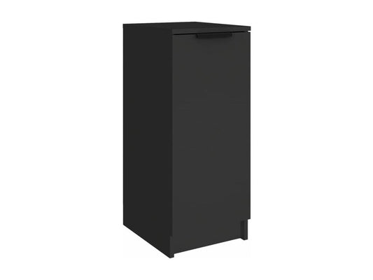 Black shoe cabinet 30x35x70 engineered wood