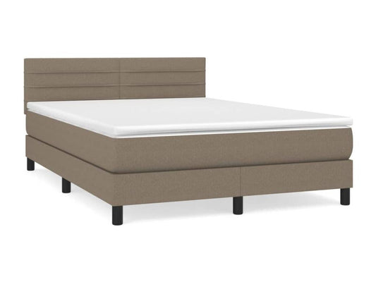 Homzora bed base with Homzora 140x200 cm mattress, fabric