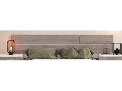 Headboard in pine andersen grey pine color - Length 222 x depth 3.2 x height 51 cm