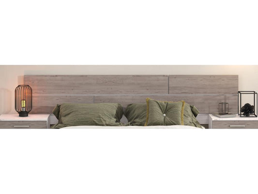 Headboard in pine andersen grey pine color - Length 222 x depth 3.2 x height 51 cm