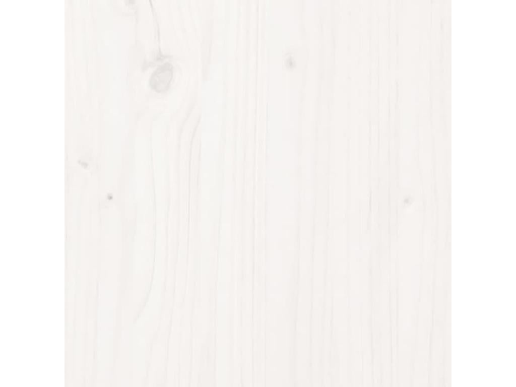 White headboard 205.5x4x100 cm Solid pine wood