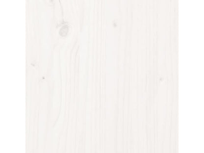 White headboard 205.5x4x100 cm Solid pine wood