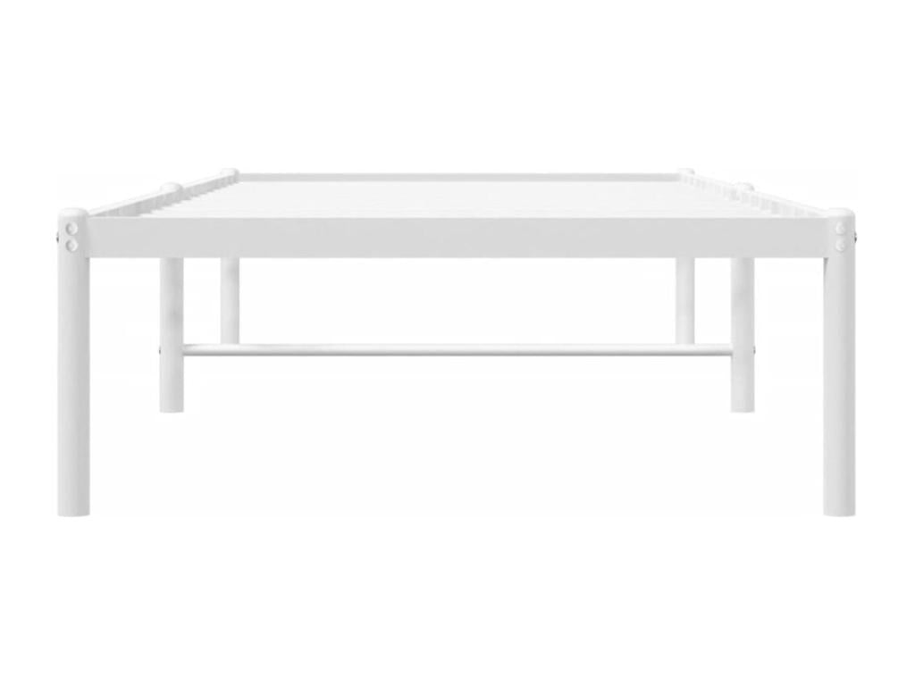 White metal bed frame 75x190