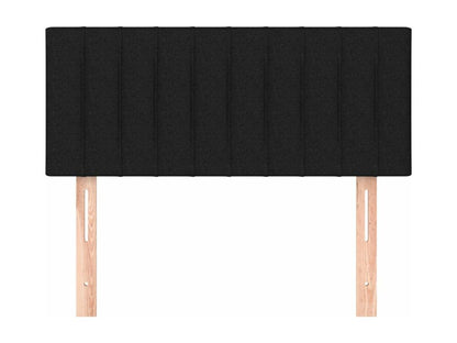 Black Headboard 100x5x78/88 cm Fabric