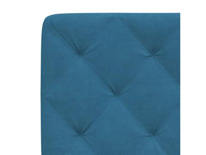 Bed with blue mattress 120x200 velvet